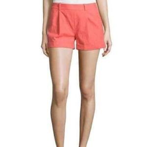 Diane von Furstenberg Woven Coral Shorts Size 4